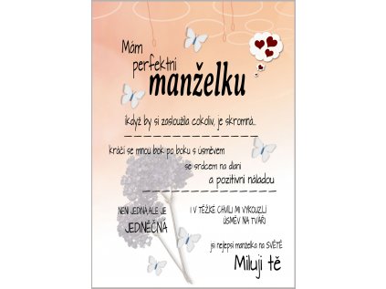 manželka