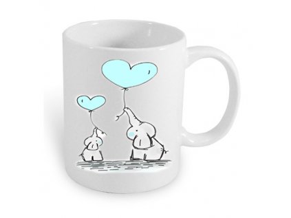 hrnek z lásky modrý