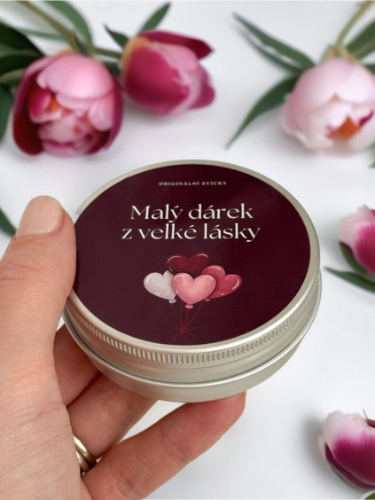 sójová svíčka Valentýn