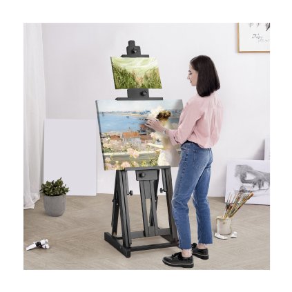 Stojan Studio H-Frame pojme plátno Artists až do 77" stojanu Beechwood Artists