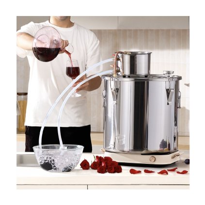 Moonshine Still 13 Gal Water Alcohol Distiller Brewing Kit Nerezová ocel