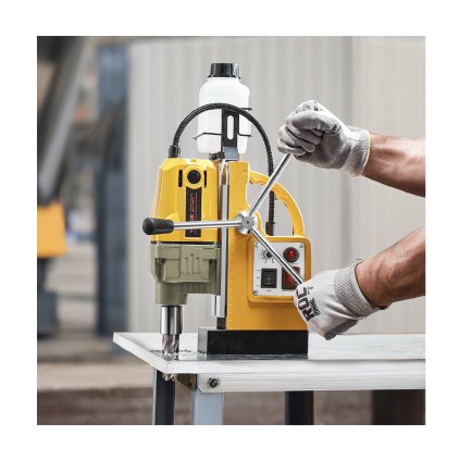 Magnetická vrtačka 1200W 2810 lbf Mag Drill Press 1,6 in vyvrtávací průměr žlutá