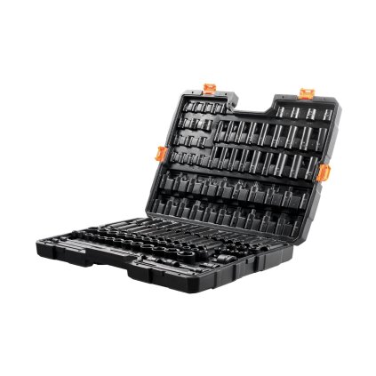 Sada rázových nástrčných nástavců 130PCS 6-bodová 3/8" & 1/2" sada ráčnových nástrojů s unášecím bitem