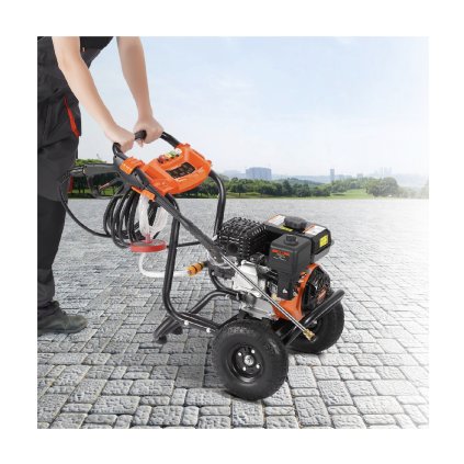 Plynová tlaková myčka 3500 PSI 10 l/min 2,6 GPM se sadou 5 trysek pro automobily