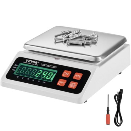 Průmyslová počítací váha, 10 kg x 0,1 g, digitální váha na díly a mince, jednotky g/kg/lb/oz/ct, elektronická gramová váha Inventura počítací váha Kuchyňská váha na počítání šperků s LED obrazovkou