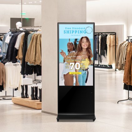 55" Digital Signage Display dotykový displej 4K UHD LCD stojanový kiosk