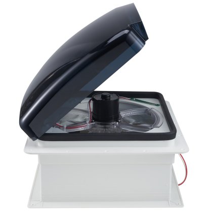 Střešní ventilátor RV Vent 14palcový oboustranný s krytem proti dešti s elektrickým víkem