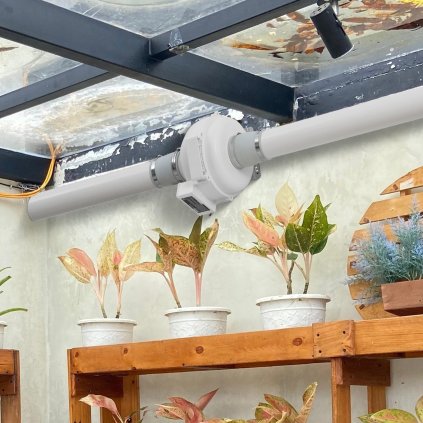 Sada ventilátorů pro zmírnění radonu o objemu 4" až 3,5" Tichý řadový potrubní ventilátor o výkonu 260 CFM