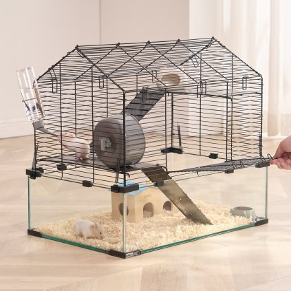 Drátěná klec pro křečky, 22,8 palce, hlodavci, pískomilové, malá zvířecí pavilon