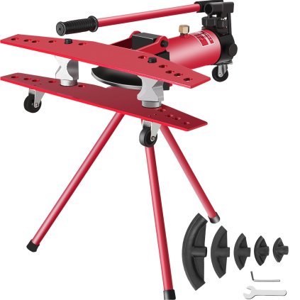 Ruční ohýbačka trubek instalatérský nástroj 16T, Ohýbačka trubek 1/2-2 palce, Ohýbačka trubek Ø22mm-Ø60mm, Ohýbačka trubek pro topenářské a potrubní konstrukce