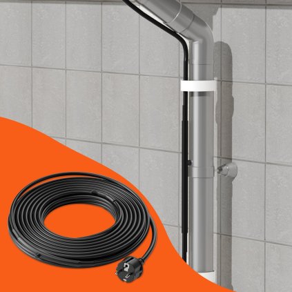 Samoregulační topný kabel pro potrubí 3,7 m 16,4 W/m Topná páska s termostatem