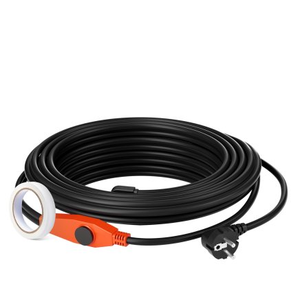 Topný kabel pro potrubí 9m 23W/m Topná páska pro potrubí s vestavěným termostatem