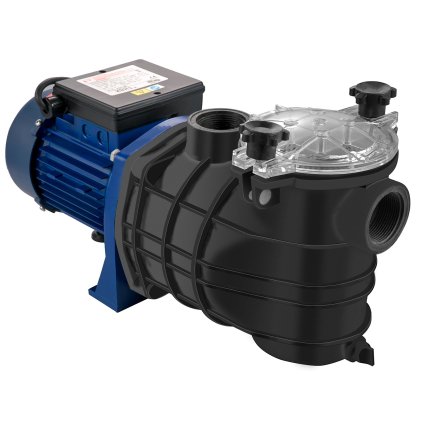 Bazénové čerpadlo 1 HP, 15000 l/h, 750W, bazénové čerpadlo, zapuštěné/zemní, s filtračním košem, motor pro čistou bazénovou vodu, vstup/výstup 1,97" s 2 hadicemi