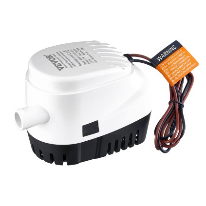 Ponorné čerpadlo na vodu z lodi, automatické ponorné čerpadlo na vodu z lodi s plovákovým spínačem o výkonu 1100 GPH, průměr výstupu 29 mm, elektrické čerpadlo na vodu z lodi pro lodě, rybníky, bazény a sklepy.