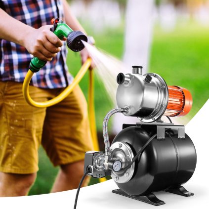 1,6HP čerpadlo do mělké studny s tlakovou nádrží, posilovací čerpadlo pro zavlažování s výkonem 1320 GPH