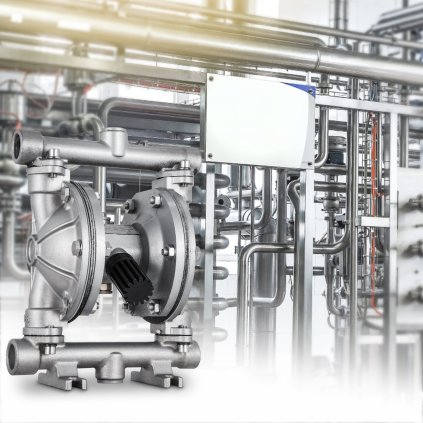 Pneumatické dvojité membránové čerpadlo, vstup a výstup 1/2 palce, tělo z nerezové oceli, 3 GPM a max. 90 PSI, pneumatické přečerpávací čerpadlo s PTFE membránou pro ropu, naftu, olej a kapaliny s nízkou viskozitou