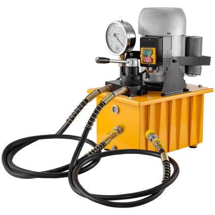 Elektricky poháněné hydraulické čerpadlo 750W s ručním ventilem 10152 PSI, elektricky poháněné hydraulické čerpadlo s dvojčinným účinkem, vysoké otáčky, skladování oleje 8L