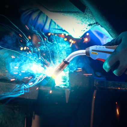 Svařovací pistole MIG 250 Amp 15 stop, vhodná pro svářečku Miller M-25, náhradní hořák Stinger, vhodná pro Miller M-25, číslo dílu 169598, vhodný pro drát o průměru 0,030"-0,035"