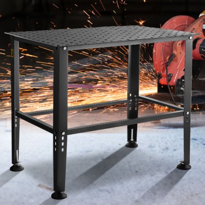 Svařovací stůl 91 cm x 61 cm, svářečský pracovní stůl s upínacími otvory, nosnost 360 kg