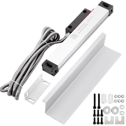 Lineární pravítko pro soustruh 150 mm, lineární skleněné pravítko, vysoká přesnost optické délky 0,0002", přesné lineární pravítko, hliníkové tělo pro vrtání, broušení, frézování, soustruh s příslušenstvím