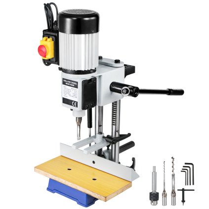 Stolní dlabačka 1/2 HP 1400 ot./min. Stolní vrtačky s upínacím sklíčidlem 13 mm, stolní dlabačka, hmotnost 60 liber, pro řezání dřevěných drážek, vnitřní broušení, vrtání kovu