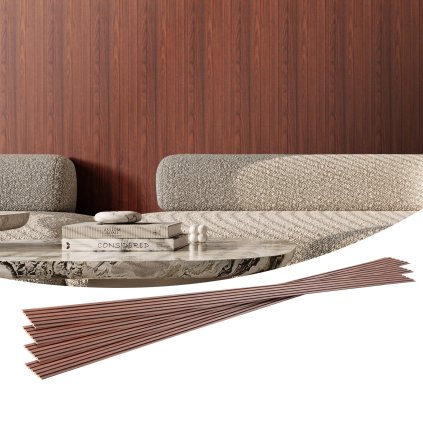 Akustické panely z dřevěných lamel, 8 ks, 96 x 6 palců, pro moderní stěnu, černý ořech