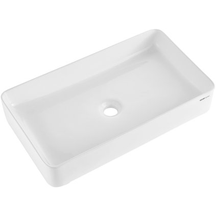 Moderní keramické umyvadlo do koupelny, 24"x13,8", bílá deska
