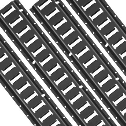 Sada upevňovacích lišt E-Track, 5' ocelové lišty, balení 4 kusů, zabezpečení nákladu a těžkých břemen do 2000 liber, vysoce odolné lišty E-Track se šrouby pro garáže, dodávky, přívěsy, upevňovací úchyty pro motocykly, úchyty pro čtyřkolky