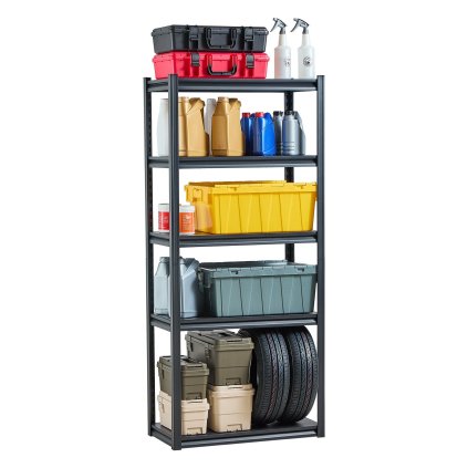 Skladovací police 40 cm H x 80 cm Š x 180 cm V 5patrové skladovací police do garáže
