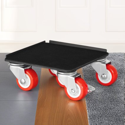Nábytkový vozík Dolly pro těžké náklady s 5 koly, nosnost 1200 liber