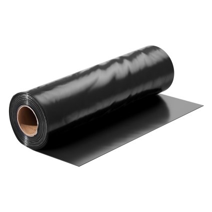 Plastová fólie v roli o síle 6 mil, 10 x 100 stop, odolný polyethylen, černá