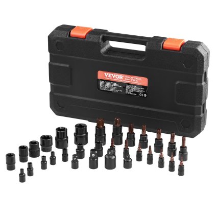 Sada bitů Torx a vnějších hlavic Torx, 31 kusů, ocel, T8-T70 a E4-E24