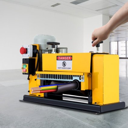 Elektrický odizolovací stroj, rozsah drátů 1MM-38MM, stroj na odlupování a řezání drátů 220V, automatický odizolovací stroj 11 kanálů, elektrický odizolovací kleště z měděných drátů s 10 čepelemi