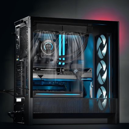 Kapalinový chladič CPU AIO vodní chladič CPU s 120mm ventilátory PWN pro Intel AMD