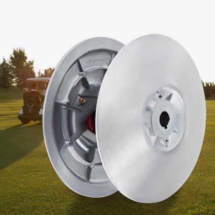 Sada sekundární hnané spojky pro golfový vozík, kovová spojka s povrchovou úpravou, sada hnané spojky pro golfový vozík Yamaha Low End G2-G28, rok výroby 1985-2007 (s pružinou)