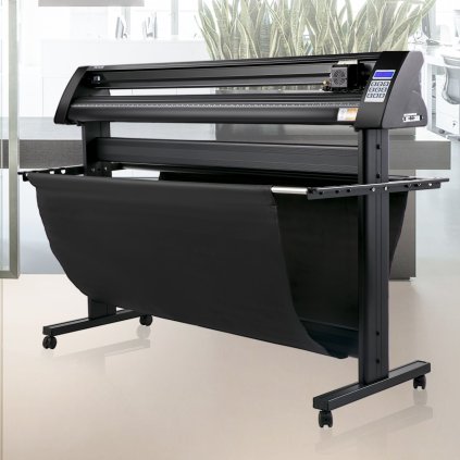 Řezačka vinylu, vinylový plotr 1350 mm, LED obrazovka, poloautomatická vestavěná optická řezačka, kompatibilní se softwarem SignMaster pro systém Windows se stojanem