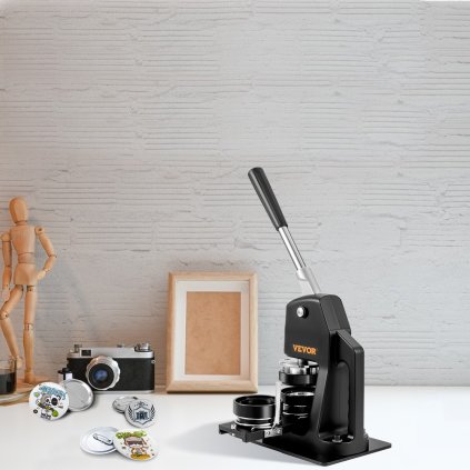 Stroj na výrobu knoflíků, více velikostí 1,25 + 2,25 palce, sada na děrování odznaků, dětské dárky pro kutily, výroba knoflíků s 500 ks dílů pro knoflíky, kruhovou řezačkou a kouzelnou knihou
