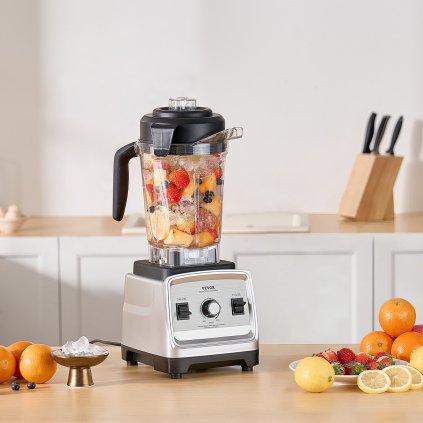 Mixér na smoothie s výkonem 1400 W, 85 oz, kuchyňský mixér na zpracování potravin