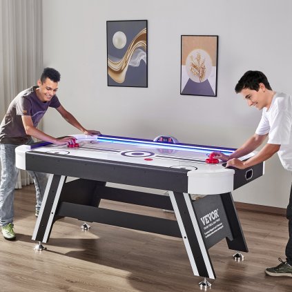 Pneumatický hokejový stolní sportovní hokej, tlačítka na puky, LED bodování