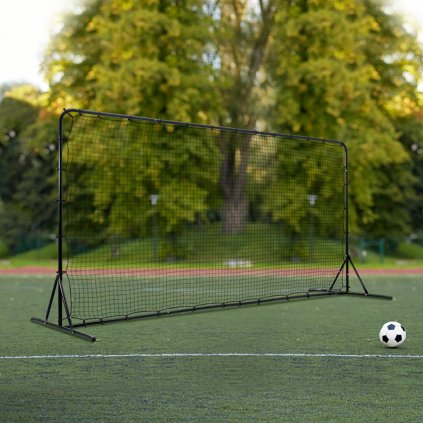 Fotbalová odrazová síť, 12x6FT železné fotbalové tréninkové vybavení, sportovní fotbalový tréninkový dárek s přenosnou taškou, volejbalová odrazová zeď ideální pro trénink na zahradě, sólový trénink, přihrávky