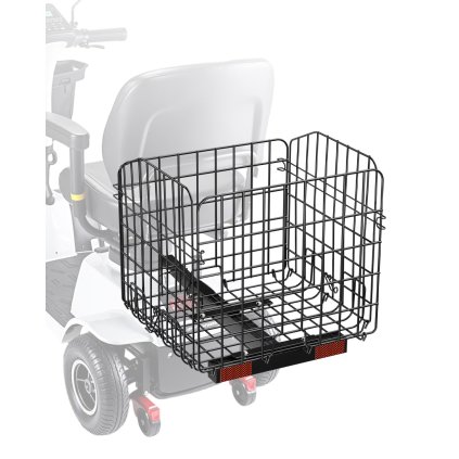 Skládací košík na koloběžku s přijímačem 1 palce, zadní košík na koloběžku Pride Mobility Scooter