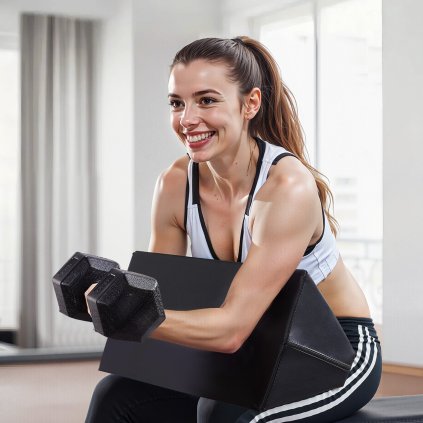 Přenosná závaží na bicepsové kleště Preacher Curl Pad, nástavec na bicepsové kleště, domácí posilovna