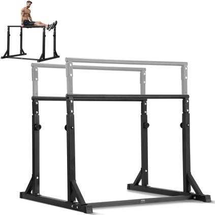 Hrazda na kliky, nosnost 800 liber, těžký stojan na kliky s nastavitelnou výškou, fitness trénink, stabilizátor, stojan na kliky, bradla pro silový trénink, domácí posilovna