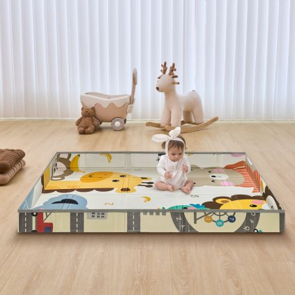 59"x71" dětská hrací podložka, dětská lezecká měkká hrací podložka na dvě strany