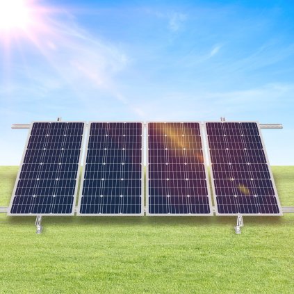 2 sady vícedílných montážních konzol pro solární panely, nastavitelné 30°-60°