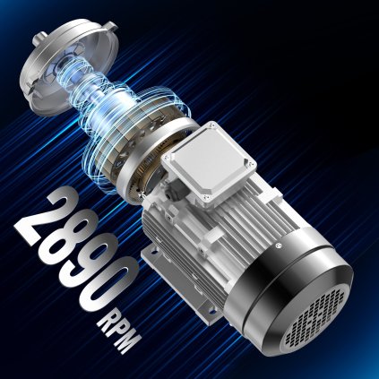 Elektromotor 2,2 kW, 2890 ot./min., AC 400 V, 50 Hz, 4,7 A, 3fázový, hřídel s perem 24 mm