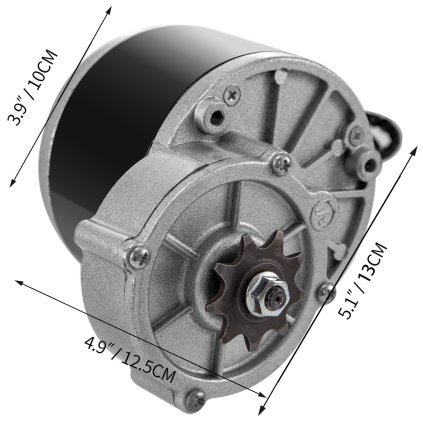 Kartáčovaný motor pro motokáru 24 V 250 W, redukční převod, sada motoru pro elektrickou skútr s regulátorem otáček, rukojetí plynu, řetězem, stejnosměrným motorem pro jízdní kolo pro elektrickou skútr, mini motokáru