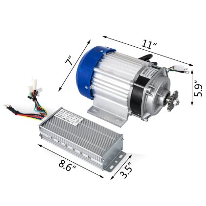 48V DC 750W elektrický bezkartáčový motor s ovladačem, redukce pro jízdní kolo a motokáru