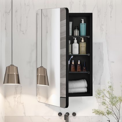 Lékárnička se zrcadlem 16,5" x 27,5" a nastavitelnými policemi