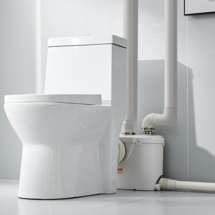 Macerátorové čerpadlo 500 W, průtok 29 GPM, zdvih 26 stop pro toaletu, dřez do sklepa